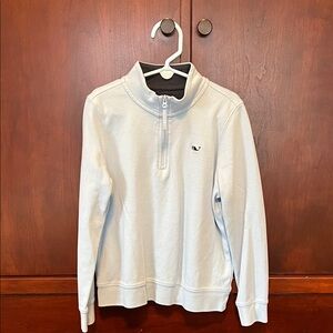 Vineyard Vines Men's Sky Blue Zip-Up Sweater
